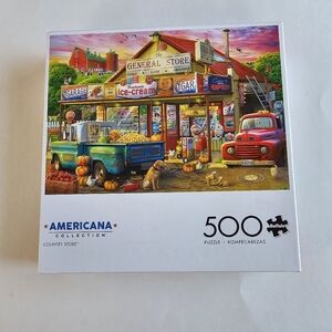 Buffalo Games Americana Collection Country Store 500 Piece Jigsaw Puzzle Sealed